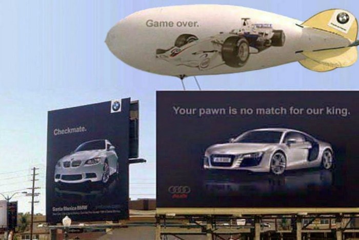 реклама bmw audi